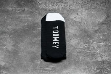 Nobull Low Athlete Men's Socks Black White | Australia (GX9261)